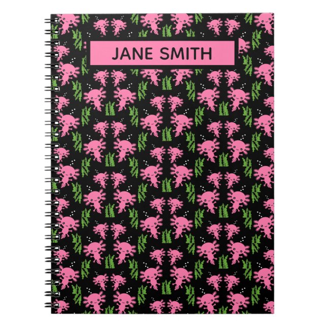 Exotic Axototl Salamander Notebook (Front)