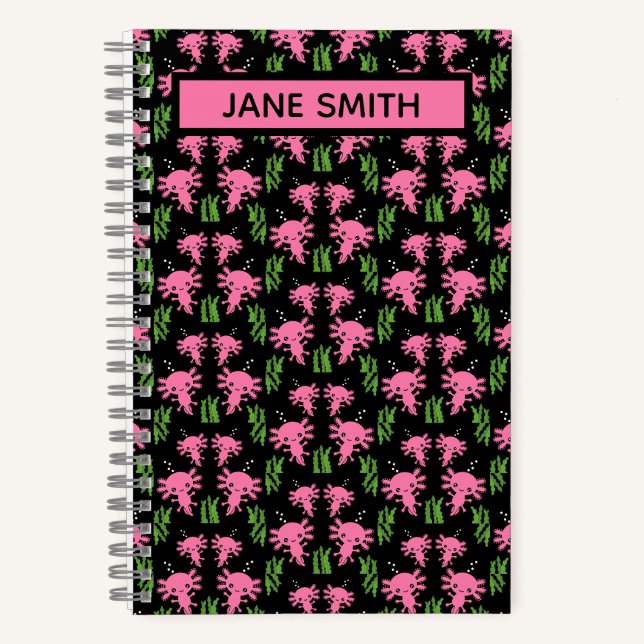 Exotic Axototl Salamander Notebook (Front)