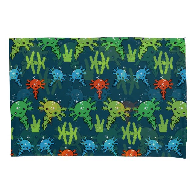 Exotic Axototl Salamander Pillowcase (Front)