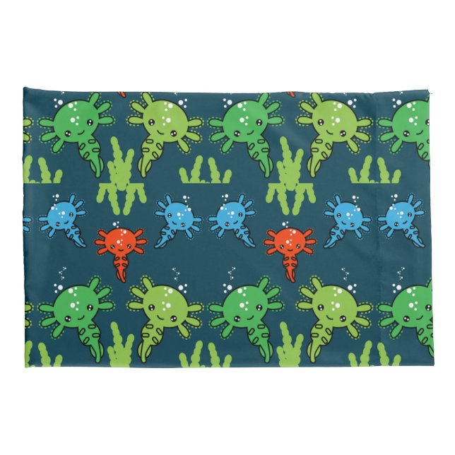 Exotic Axototl Salamander Pillowcase (Back-Right)