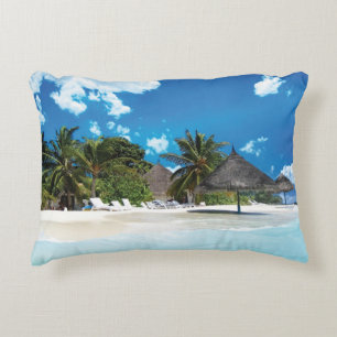 Exotic Beach Accent Pillow