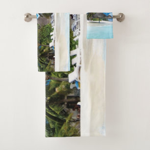 Exotic Beach  Bath Towel Set