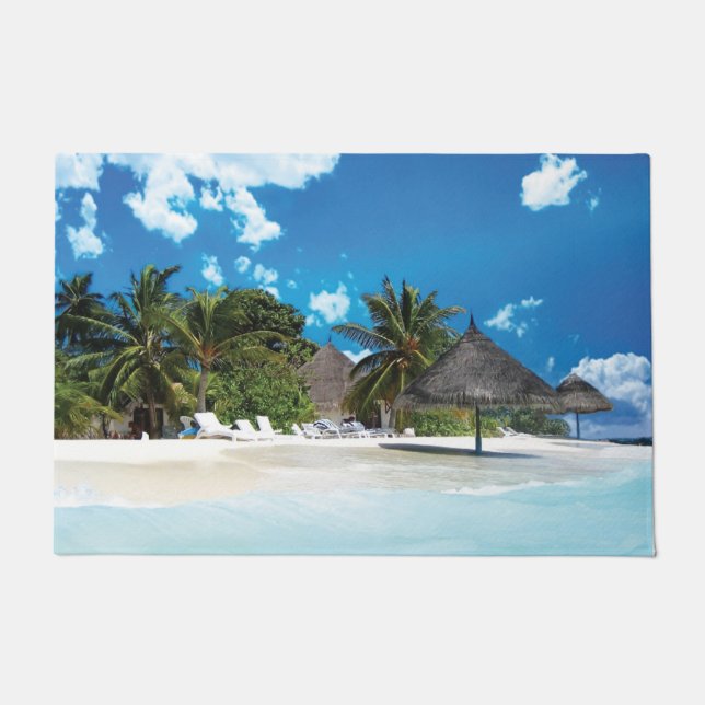 Exotic Beach  Doormat (Front)