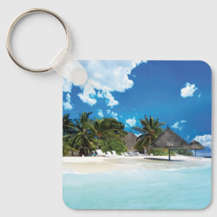 Exotic Beach  Keychain