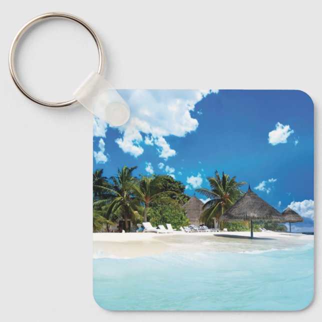 Exotic Beach  Keychain (Front)