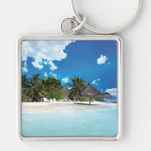Exotic Beach  Keychain
