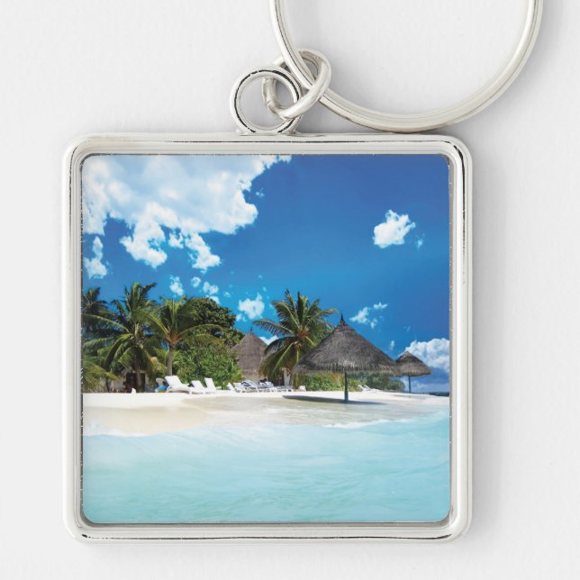 Exotic Beach  Keychain (Front)