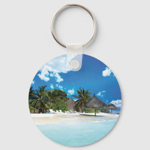 Exotic Beach  Keychain
