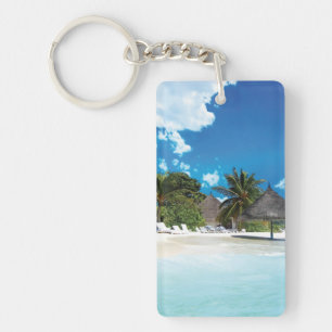 Exotic Beach  Keychain