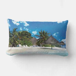Exotic Beach  Lumbar Pillow