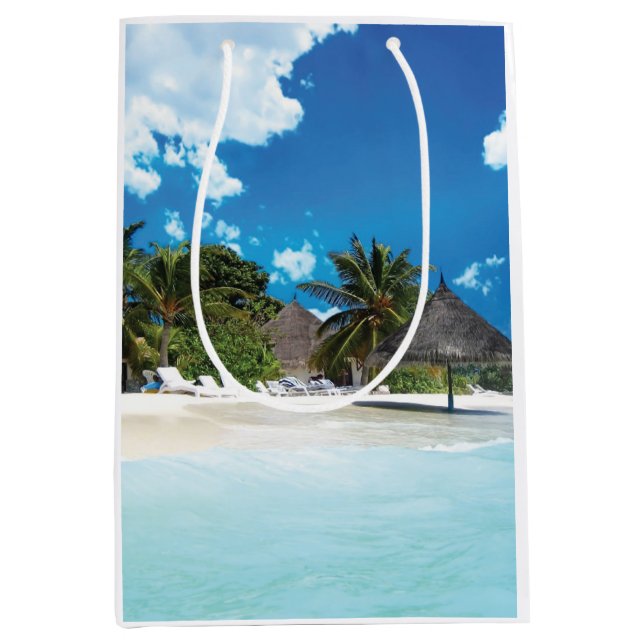 Exotic Beach Medium Gift Bag (Front)