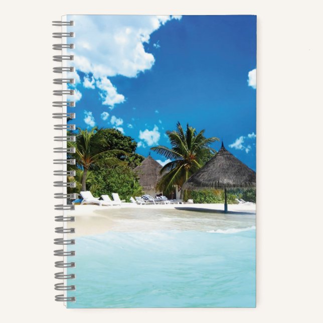 Exotic Beach  Notebook (Front)