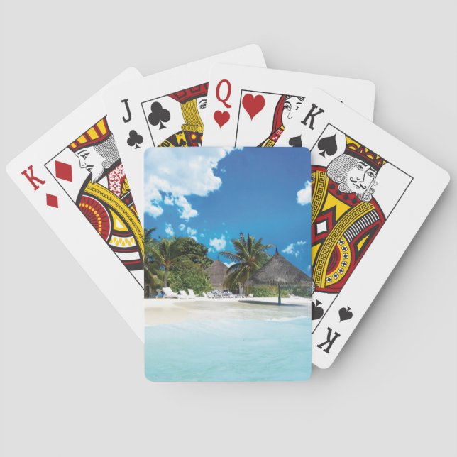 Exotic Beach  Playing Cards (Back)