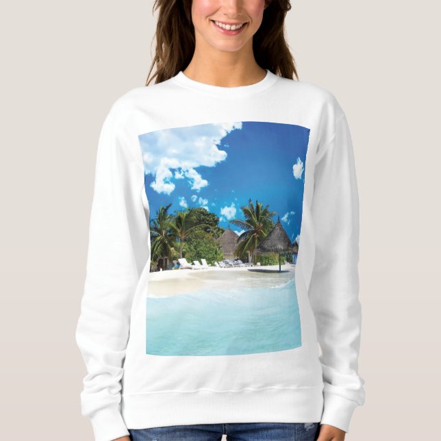 Exotic Beach  Sweatshirt (Front)