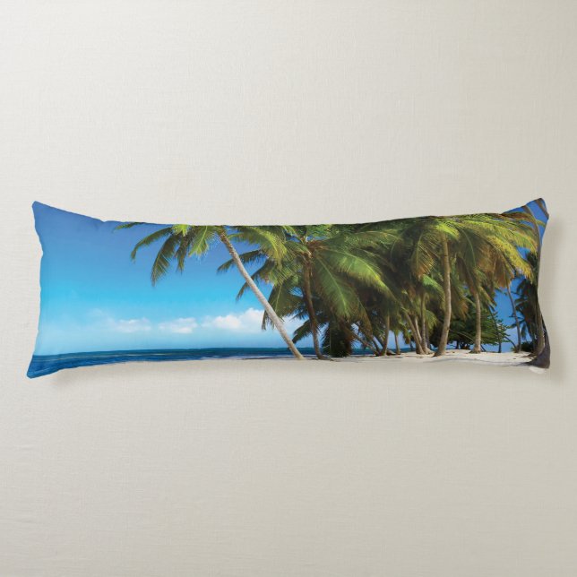 Exotic beach throw pillow (Front)