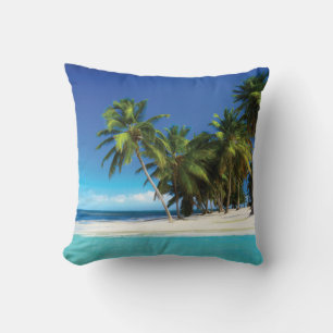 Exotic beach throw pillow