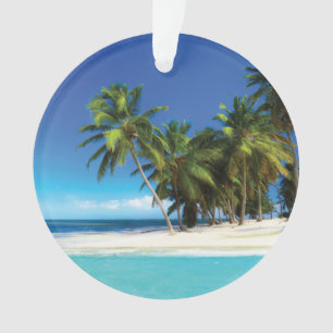 Exotic beach throw pillow