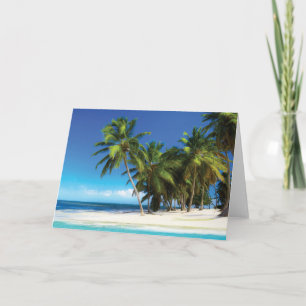 Exotic beach throw pillow card