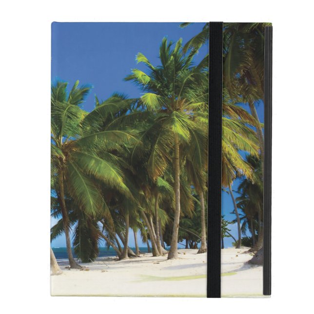 Exotic beach throw pillow iPad case (Front Closed)