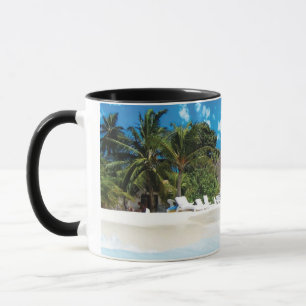 Exotic Beach Throw Pillow Mug
