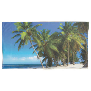 Exotic beach throw pillow pillowcase
