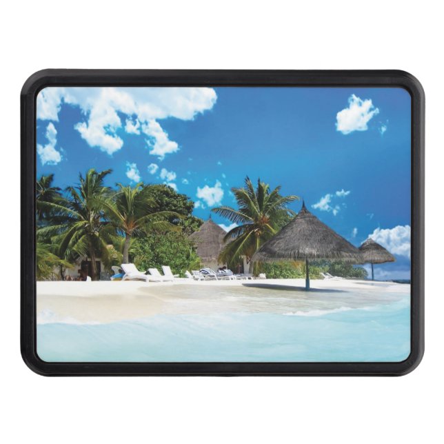 Exotic Beach Trailer Hitch Cover (Front)