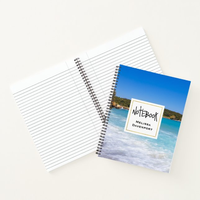 Exotic Beach Tropical Island Paradise Notebook (Inside)