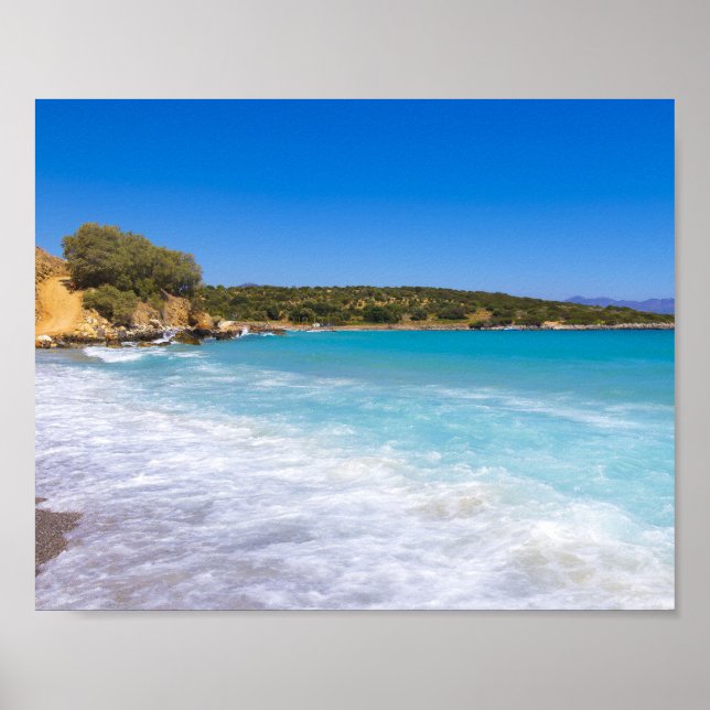 Exotic Beach Tropical Island Paradise Poster (Front)