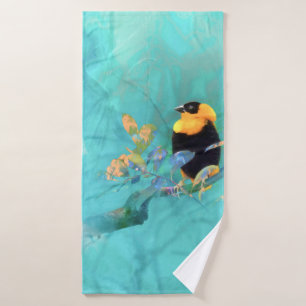 Exotic Bird "SONG ON THE WIND" Bath Towel