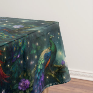 Exotic Birds Fantasy Luxe  Tablecloth