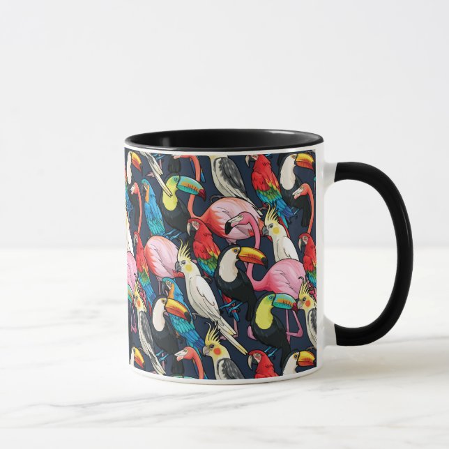 Exotic birds mug (Right)