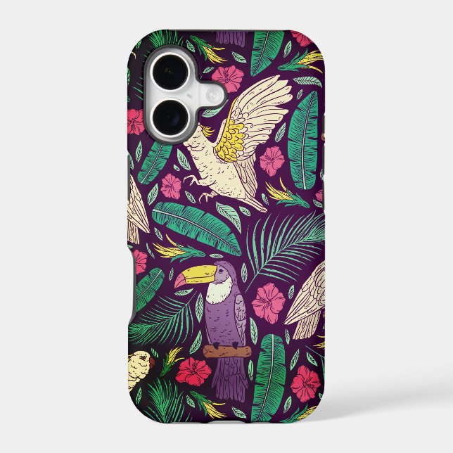 Exotic birds of paradise pattern    (Back)