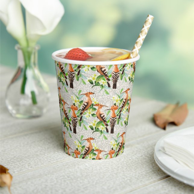 Exotic Birds On Lace Paper Cups (Insitu)