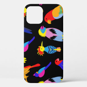Exotic Birds Paradise Toucan Pattern iPhone 12 Case