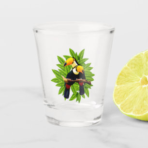 Exotic Birds Shot Glass