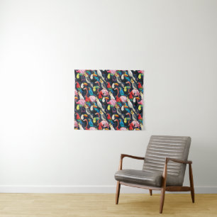 Exotic birds tapestry