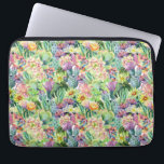 Exotic Blooming Watercolor Cacti Pattern Laptop Sleeve<br><div class="desc">Exotic watercolor blooming cacti with flowers pattern.  | © and ® Bigstock® - All Rights Reserved.</div>