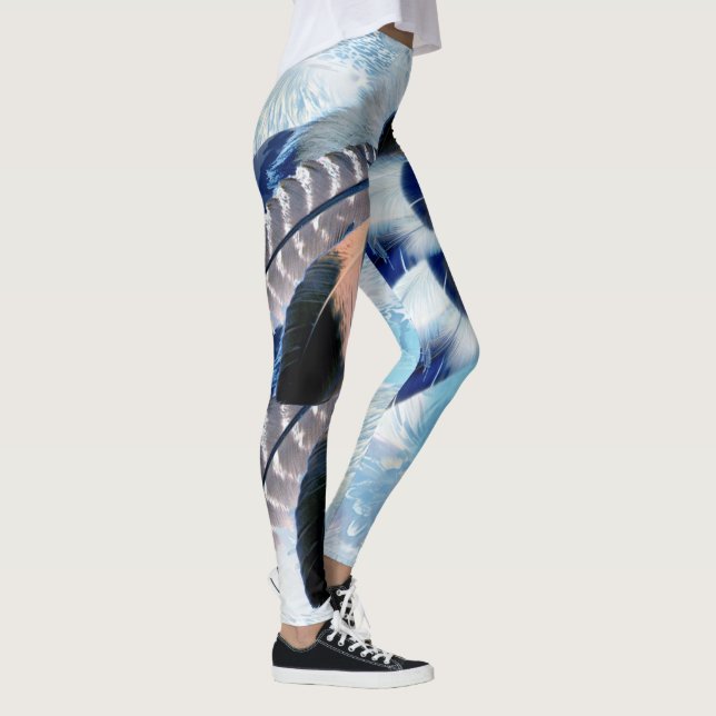 Exotic Blue Dream Catcher Leggings (Right)