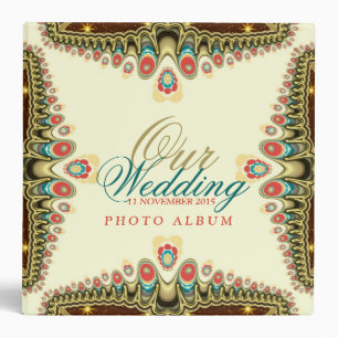 Exotic Bohemian Sparkle (v2) Wedding Album Binder