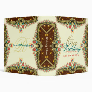 Exotic Bohemian Sparkle (v2) Wedding Album Binder