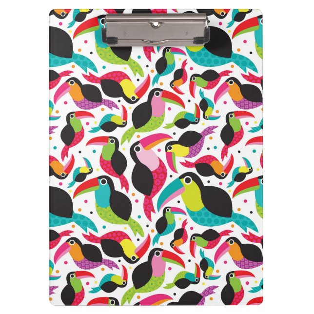 exotic brazil toucan bird background clipboard (Front)