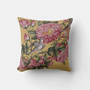 Exotic Camellias Throw Pillow