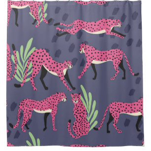 Exotic cheetahs: colourful vintage pattern.