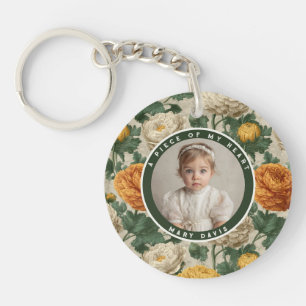Exotic Christmas Gifts For Women Ranunculus Floral Keychain