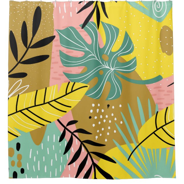 Exotic Collage: Tropical Plants Pattern (Front)