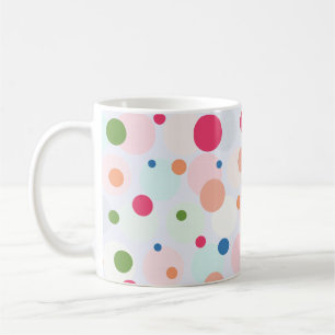 Exotic Colourful Polkadot  Coffee Mug