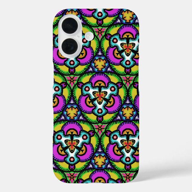 Exotic Colouring Book Mandala Bold Colourful Case-Mate iPhone Case (Back)