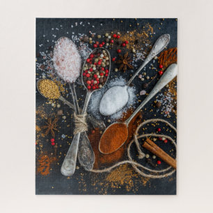 Exotic Cooking Spices & Spoons Jigsaw Puzzle
