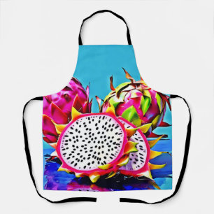 Exotic Dragon Fruit Art Apron