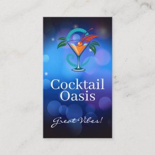 Exotic Drinks Bar Lounge Business Card